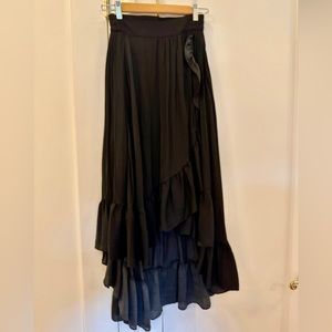 Maje High-Low Maxi Skirt